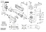 Bosch 3 603 CA2 704 Pws Universal+ 125 Angle Grinder 230 V / Eu Spare Parts